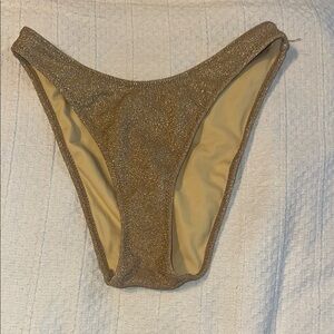 Gold Shimmer Bikini Bottom